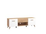 Lowboard Inosign "Bretagna Tv-Lowboard, Tv-Schrank, Tv-StäNder, Breite 150 Cm", Beige (Arisan Eiche), B:147,5Cm H:49Cm T:41,5Cm, Sideboards, Lowboard, Kommode Mit Schublade, Holzgriffen, Tv-MöBel, In Artisan Eiche