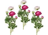 Kunstblume Creativ Green, Lila, H:40Cm, Kunststoff, Polyester, Kunstpflanzen, 6Er Set