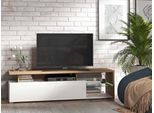Lowboard Inosign "Arctic Tv-Board", Weiß (Artisan Eiche, Weiß Hochglanz), B:170Cm H:46,5Cm T:41,5Cm, Sideboards, Lowboard, Tv-Kommode,Br. 170 Cm, Mit Und Ohne Led-Beleuchtung,Front Mit FräSung