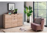 Sideboard Inosign "Duero", Grau (Grau Eiche), B:135Cm H:95Cm T:40Cm, Holzwerkstoff, Sideboards, Sideboard, Kommode Mit 2 SchubkäSten, Breite 135 Cm