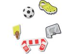 Schuhanstecker Crocs "Jibbitz "Soccer Team", Damen, Multi, Pvc, SchuhzubehöR Schuhanstecker, Mit Coolen FußBall Motiven