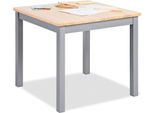 Kindertisch Pinolino "Fenna, Grau/Natur", Beige (Natur, Grau), Tische, Kinder, B/H/T: 57Cm X 51Cm X 57Cm, Kindertisch, FüR Kinder, B:57Cm H:51Cm T:57Cm
