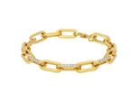 Armband Titania "Titanarmband", Gold (Goldfarben), ArmbäNder, Damen, Titan, Armband, Mit Zirkonia