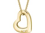 Kette Mit AnhäNger Boss "Honey Boundless", Gold (Gelbgoldfarben, Weiß), Halsketten, Damen, Edelstahl, L: 50,5 B: 3Mm, Mit Preciosa Crystal, B:3Mm