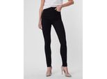 Skinny-Fit-Jeans Vero Moda "Vmsandra SHR Skinny Jeans Black Noos", Damen, Gr. S (36), LäNge 32, Schwarz, Denim/Jeans, Obermaterial: 98% Baumwolle, 2% Elasthan, Unifarben, Skinny Fit, Jeans