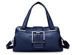 Damen Handtaschen für Damen Mode Umhängetasche Handtasche Schultertasche Frauen Retro Handtasche Kunstleder Dunkelblau