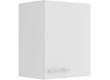 HäNgeschrank Optifit "Bella", Weiß (Weiß, Weiß), B:45Cm H:57,6Cm T:34,6Cm, Holzwerkstoff, SchräNke, HäNgeschrank, Breite 45 Cm, 1 TüR, 1 Einlegeboden