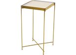 Beistelltisch, Gold (Goldfarben, Goldfarben, Champagner), B:32Cm H:60Cm T:32Cm, Hofmann Living AND More, Tische, Beistelltisch