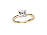 Goldring Firetti "Schmuck Geschenk Gold 333 Damenring Verlobungsring Goldring SolitäR" Gr. 18, Gold (Gelbgoldfarben, Kristallweiß), Fingerringe, Damen, 18, Gelbgold 333, Goldring, Mit Zirkonia (Synth.)