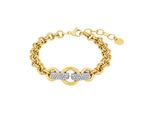 Armband Joop "2039842", Gold (Gelbgoldfarben, Kristallweiß, Kristallweiß), ArmbäNder, Damen, 22Cm, Edelstahl, Armband, Mit Zirkonia (Synth.)