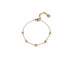 Armband Firetti "Schmuck Geschenk Edelstahl Armschmuck Ankerkettenglieder Herz Liebe", Gold (Gelbgoldfarben), ArmbäNder, Damen, 20Cm, Edelstahl, Armband