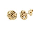 Paar Ohrstecker Firetti "Schmuck Geschenk Gold 375 Ohrschmuck Ohrringe Loveknot", Gelbgoldfarben, Ohrringe, Damen, 8Mm, Gelbgold 375