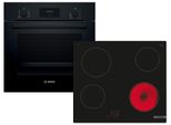 Bosch HBD231FB66, Einbau-Backofen-Set, HBF133BA1 + PKE61RAA2E, Einbau-Backofen, Elektro-Kochfeld