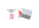 KS Tools FlüGelmuttern-Sortiment 150-Teilig Aus Edelstahl, 9700470 (970.0470)