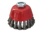 KS Tools Rostfreie StahldrahttopfbüRste 0,5Mm, Ø 90Mm (340.0027)
