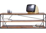 Lowboard Sit "T-NEST Shelf Low", Schwarz (Schwarz, Natur), B:140Cm H:47Cm, Sideboards, Lowboard, Niedriges Regal, Auch Als Tv-Lowboard Nutzbar