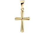 KreuzanhäNger Jobo "AnhäNger Kreuz", Gelb (Gelbgold 375), SchmuckanhäNger, Damen, Gelbgold 375, 375 Gold