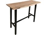Bartisch Sit, Schwarz (Natur, Schwarz, Schwarz, Natur), B:124,5Cm H:112Cm T:51Cm, Tische, Bartisch