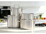 Topf-Set Hanseatic "Daily", Silber (Silberfarben), TöPfe, Mit Antihaftbeschichtung, FüR Alle Herdarten, Induktion