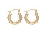 Paar Creolen Firetti "Schmuck Geschenk Gold 375 Ohrschmuck Ohrringe", Gelbgoldfarben, Ohrringe, Damen, 14Mm, Gelbgold 375