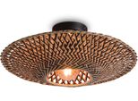 Good & Mojo Deckenleuchte "Bali", Beige (Natur), Ø 44Cm H: 14Cm, Leuchten, Deckenleuchte