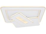 Globo Lighting Deckenleuchte "Kique", Weiß, H: 6,8Cm, 1 Stk., Leuchten, Deckenlampe Wohnzimmer-Leuchte Schlafzimmer-Leuchte Flur KüChe, Deckenleuchte