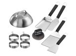 Grillbesteck-Set Enders "Plancha-Set", Silber (Silberfarben), Edelstahl, Grillbesteck-Sets, 10-Teilig, Aus Edelstahl