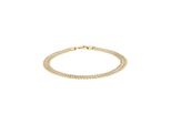 Armkette Firetti "Schmuck Geschenk Gold 585 Armschmuck Armband Goldarmband Panzerkette" Gr. 21, Gold (Gelbgoldfarben), ArmbäNder, Damen, 21, Gelbgold 585, Armkette