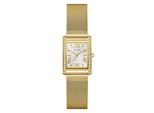 Quarzuhr Guess "Bonnet", Goldfarben, Weiß, Goldfarben, Armbanduhren, Damen, Quarzuhr, Armbanduhr, Damenuhr, Edelstahlarmband, Analog