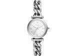 Quarzuhr Fossil "Carlie Mini", Silber (Silberfarben, Silberfarben), Armbanduhren, Damen, Quarzuhr, Armbanduhr, Damenuhr, Edelstahlarmband