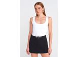 ÄRmellose Slim-Fit Jersey-Bluse Mit Quadrat-Ausschnitt