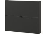 Schuhschrank Germania "Ameca", Graphit, Navarra, Eiche, Nachbildung, B:100Cm H:83Cm T:18Cm, Holzwerkstoff, SchräNke, Schuhschrank