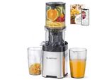 AMZCHEF Entsafter mit 113MM Einfüllöffnung, 1,8 L Slow Juicer, Entsafter für Gemüse und Obst, Leicht zu Reinigen, Silber
