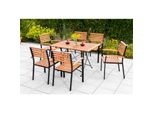 Merxx Schlossgarten Set 7Tlg. Tisch 160X90 Cm