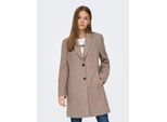 Kurzmantel JDY "Jdyecho Life Coat OTW Noos", Damen, Gr. S, Beige (Nature Detail:Melange), Web, Obermaterial: 100% Polyester, Meliert, Ca. Mitte Oberschenkel, V-Ausschnitt, MäNtel Kurzmantel