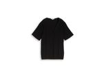 Tom Tailor Damen Bluse Aus Viskose, Schwarz, Uni, Gr. 34
