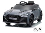 Audi RS6 GT Elektro Kinderfahrzeug 12 V 1 bis 6 Jahre – Limited Edition, Akku-Fahrzeug mit Fernbedienung, EVA-Rädern & 3-Punkt-Gurt – Kinderfahrzeug mit funktionierenden Türen & MP3-Player – Grau