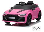 Audi RS6 GT Elektro Kinderfahrzeug 12 V 1 bis 6 Jahre – Limited Edition, Akku-Fahrzeug mit Fernbedienung, EVA-Rädern & 3-Punkt-Gurt – Kinderfahrzeug mit funktionierenden Türen & MP3-Player – Rosa
