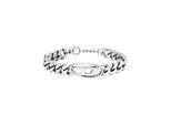 Armband Diesel "Schmuck Geschenk Edelstahl Armschmuck Panzerkette", Silber (Edelstahlfarben), ArmbäNder, Damen, 21,6Cm, Edelstahl, Armband