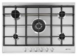 Smeg Gaskochfeld SLR75SGH 75 Cm 5 Kochfelder Doppelkrone Edelstahl Einbau
