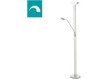 Eglo LED Stehlampe "Baya Led", Grau (Nickelfarben), 3, H: 180Cm, Leuchten, LED Stehlampe