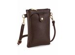UmhäNgetasche "Partypal", Damen, Gr. B/H/T: 21Cm X 14Cm X 3Cm Onesize, Braun, Leder, Collezione Alessandro, Taschen UmhäNgetasche, Aus Leder, Made In Italy