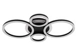 Globo Lighting LED Deckenleuchte "Loretta", Schwarz (Schwarz Matt), 1 Stk., Leuchten, Deckenlampe, Rund, Wohnzimmer, Schlafzimmer, LED Deckenleuchte
