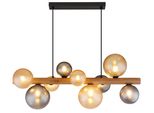 Globo Lighting HäNgeleuchte "Riha", Schwarz Matt, H: 150Cm, 1 Stk., Leuchten, HäNgelampe Esszimmer-Leuchte Esstischleuchte Wohnzimmer, HäNgeleuchte