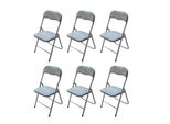 HTI-Living Klappstuhl 6Er Set Dima Fabric Grau