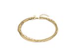 FußKette s.Oliver "Fine Layers", Gelbgoldfarben, FußKetten, Damen, Edelstahl