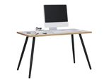 Schreibtisch Vcm "Schreibtisch BüRotisch Computertisch Salia 138X80", Weiß, Honig, Eiche, B:138Cm T:80Cm, Tische, Schreibtisch