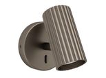Eglo Wandleuchte "Portillo Wandlampe - Alu, Stahl - GU10 - 1X5W - IP20", Bronze, 1, H: 11Cm, 1 Stk., Leuchten, Wandstrahler, Wandspot, Wohnzimmer, Flur, L10,5 X H11 X AL12,5 Cm, Wandleuchte
