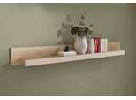 Wandboard Home Affaire "Cantara, Modernes Wandregal, HäNgeregal Mit Ablagefach", Braun (Eiche Cremona Toro, Kaschmir Matt), B:200Cm H:20Cm T:18Cm, Holzwerkstoff, Regale, Wandboard, Vielseitig Einsetzbar, In Eiche Evoke, Weiß Oder Kaschmir ErhäLtlich