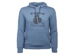 Hoodie Uncle Sam "Sam Scuba Hoody", Herren, Gr. Xl, Blau (Rauchblau), Obermaterial: 100% Polyester Pes., Sweatshirts Hoodie